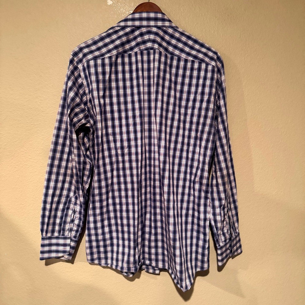 Paul Smith Plaid Button Front Collared Cotton Dre… - image 7